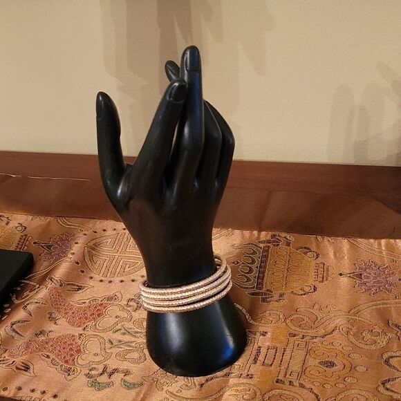 Gold Fashion Jewelry Bracelet cuff With Magnetic Closure NWOT - Picture 5 of 5